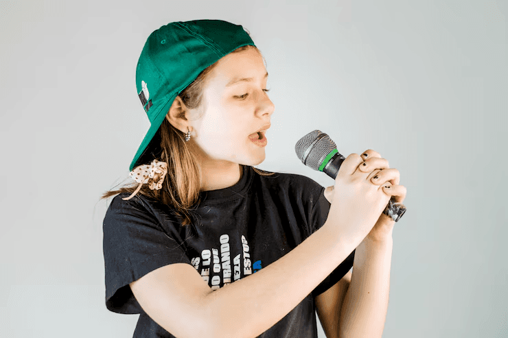 Girl singing